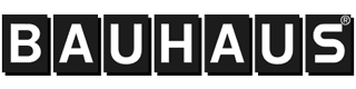 Bauhaus Logo i sort og hvid